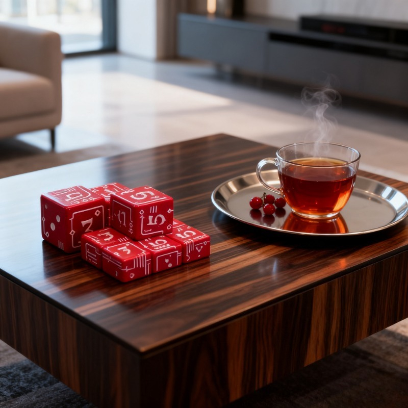 Board Game Font - D6 الميكانيكية نمط نرد متعدد السطوح