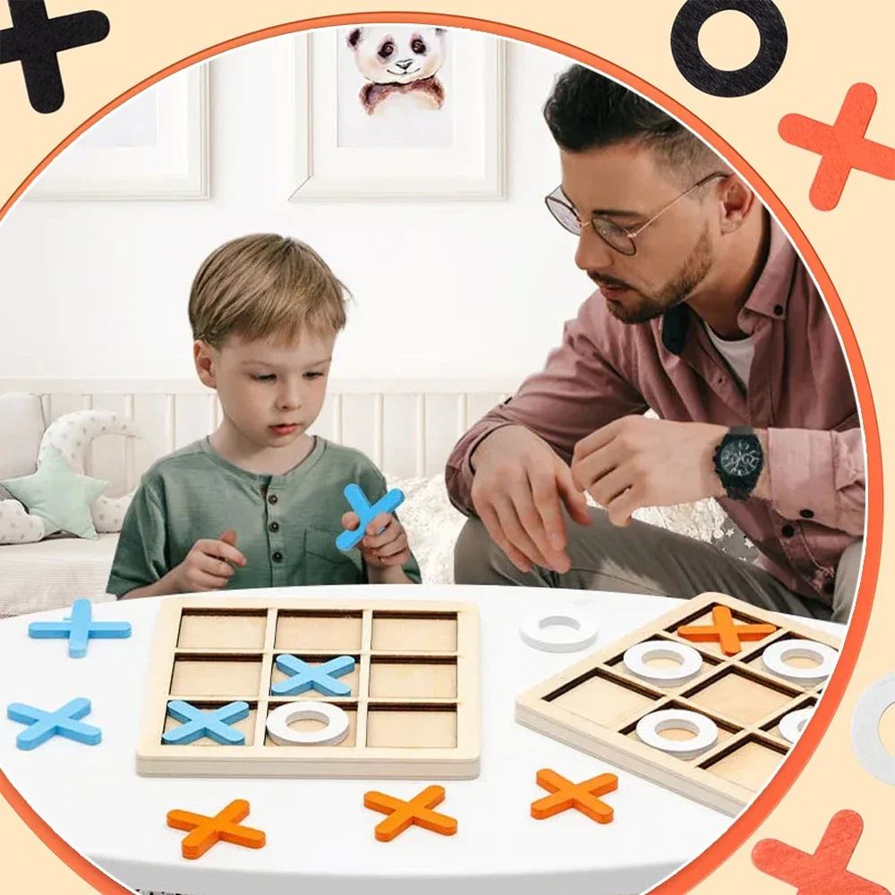 لعبة خشبية XO Tic Tac Toe، لوح - مراجعة Board Game Question وسعره