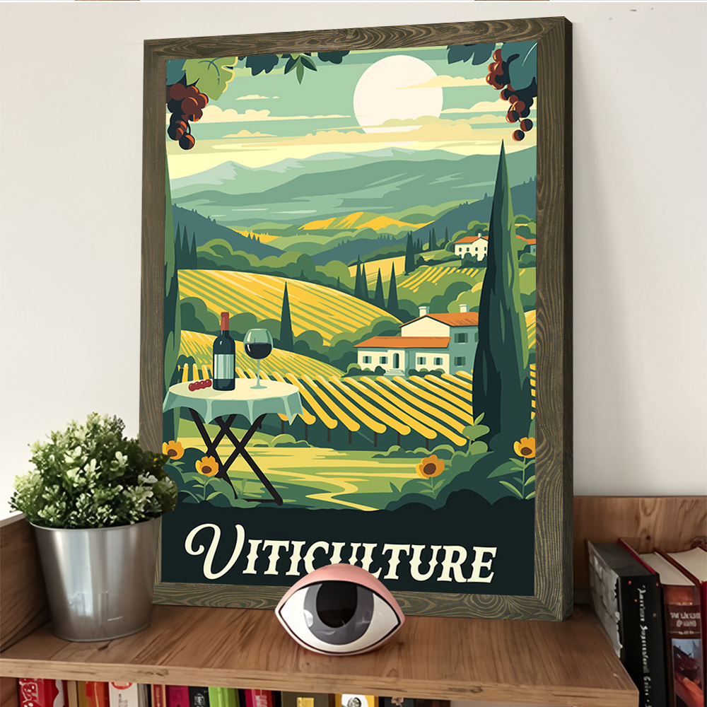 لوحة فنية مطبوعة مستوحاة من لع - مراجعة Board Game Viticulture وسعره