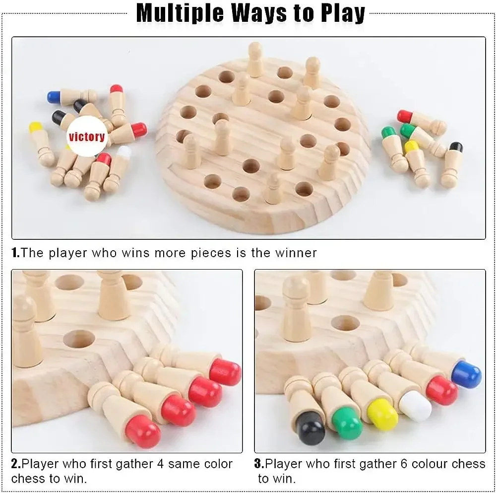 لعبة خشبية تعليمية للذاكرة وال - مراجعة Board Game Question وسعره