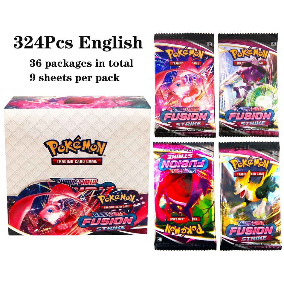 324 قطعة بطاقات البوكيمون TCG: - مراجعة Board Game Movie وسعره